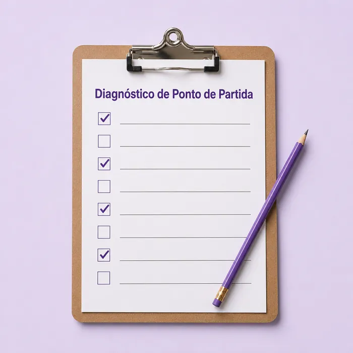 Mockup do Bônus 1: Diagnóstico de Ponto de Partida